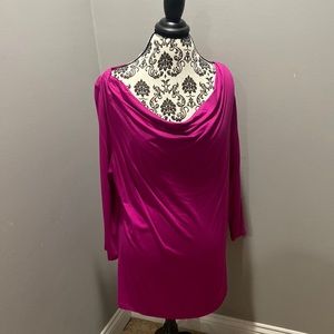 Yansi Fugel Fuchsia 3/4 Sleeve Tunic